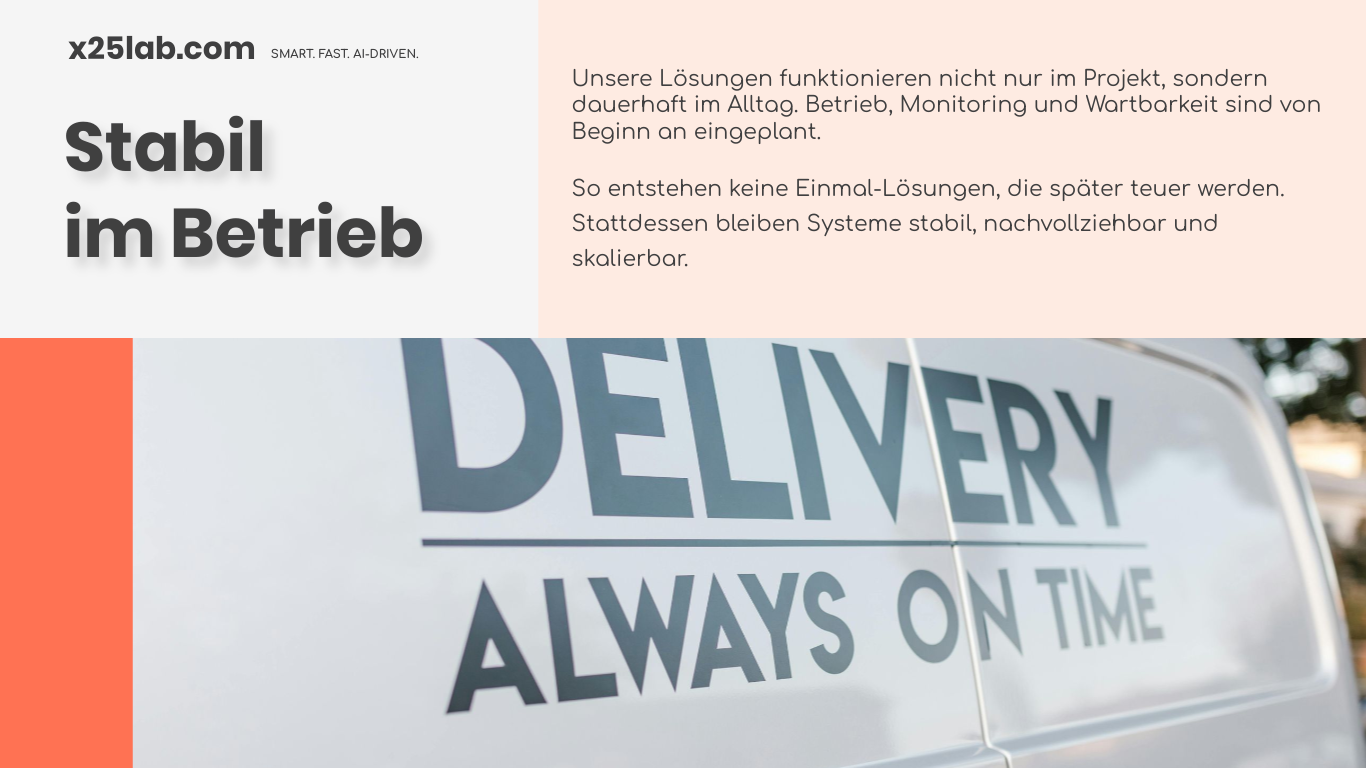 Stabilität im Betrieb sichern — x25lab.com – Stabil im Betrieb