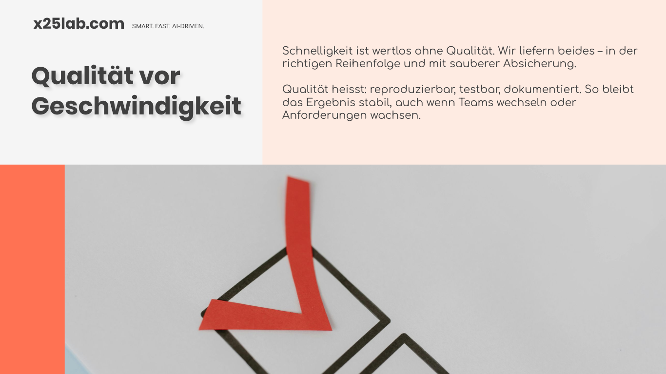 Qualität statt Eile im KMU-Alltag — Praxis