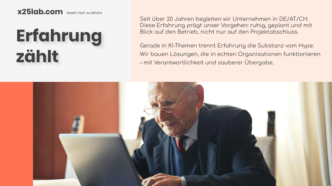 Erfahrung schafft Entscheide mit Bestand — Schritt für Schritt