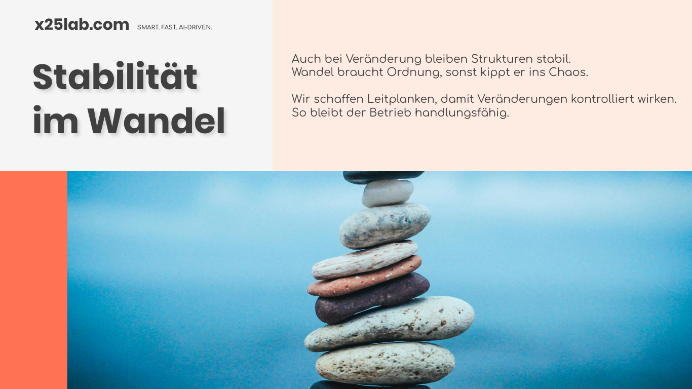 Stabilität im Wandel für KMU sichern — Praxis