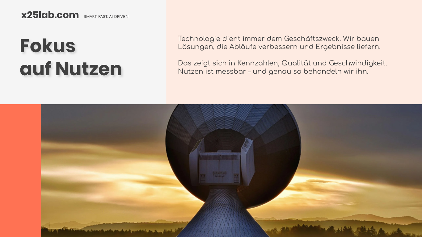 Mehrwert durch x25lab.com für KMU — x25lab.com – Fokus auf Nutzen