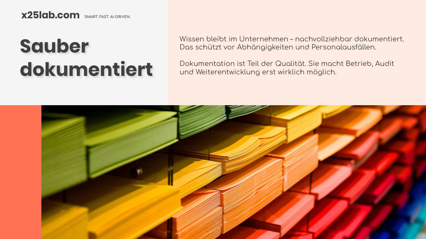 Sauber dokumentiert im KMU Alltag sichern — Schritt für Schritt