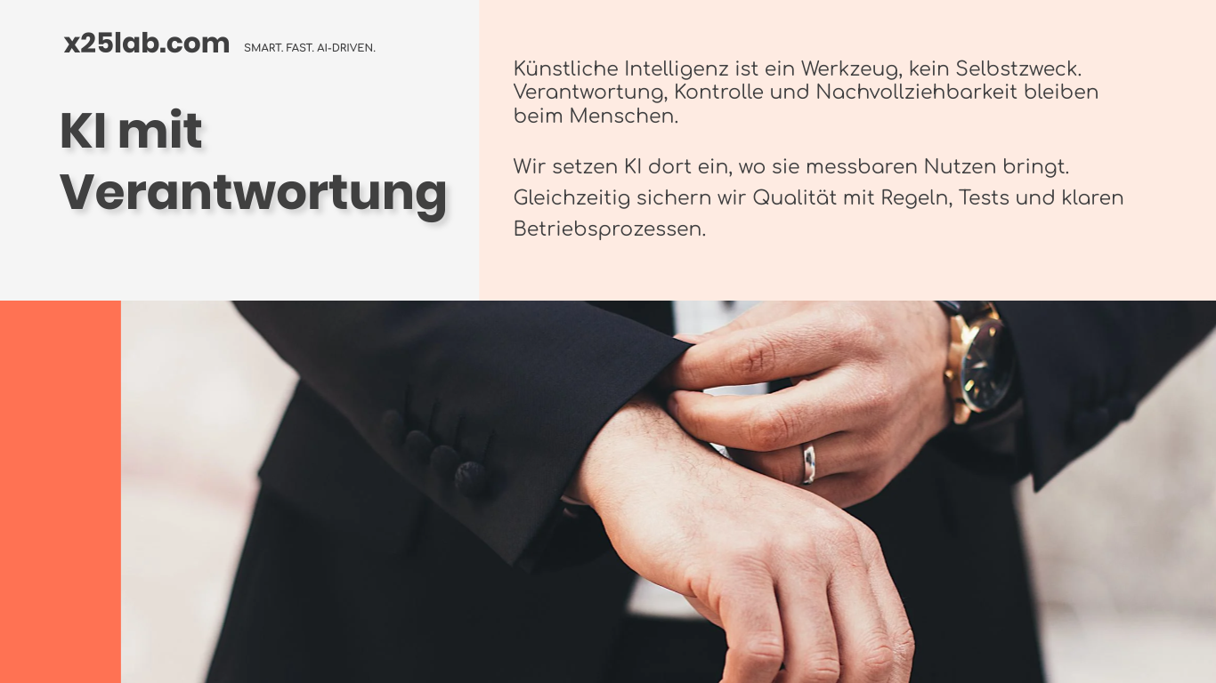 KI mit Verantwortung im KMU — x25lab.com – KI mit Verantwortung