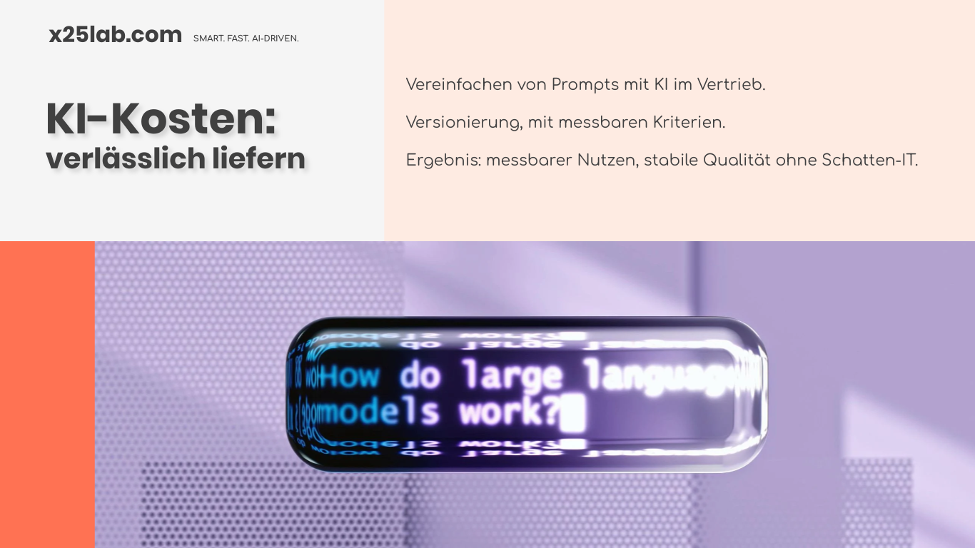 Verlässliche KI-Kosten durch transparente Datenerfassung — Überblick