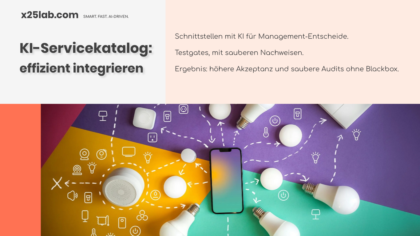 KI-Servicekatalog als Einstieg für KMU — Schritt für Schritt