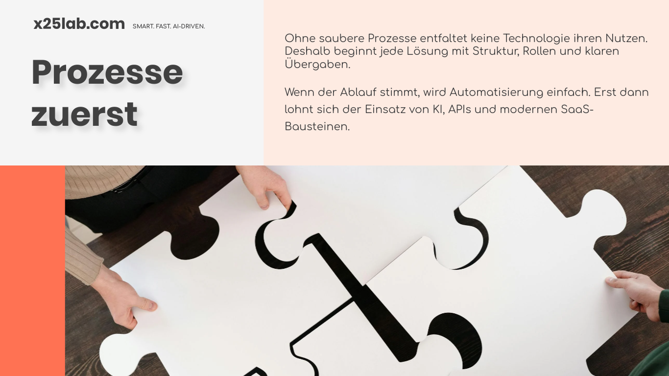 Prozesse zuerst als Grundlage für nachhaltige Verbesserungen