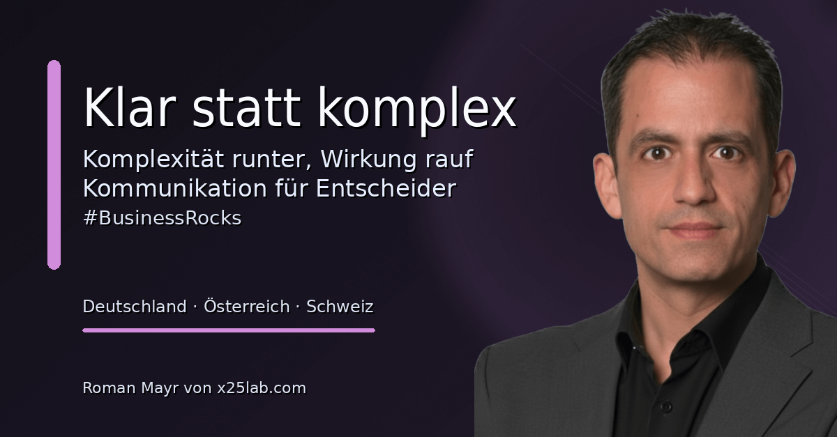 Prozesse vereinfachen & Klarheit schaffen — Klar statt komplex