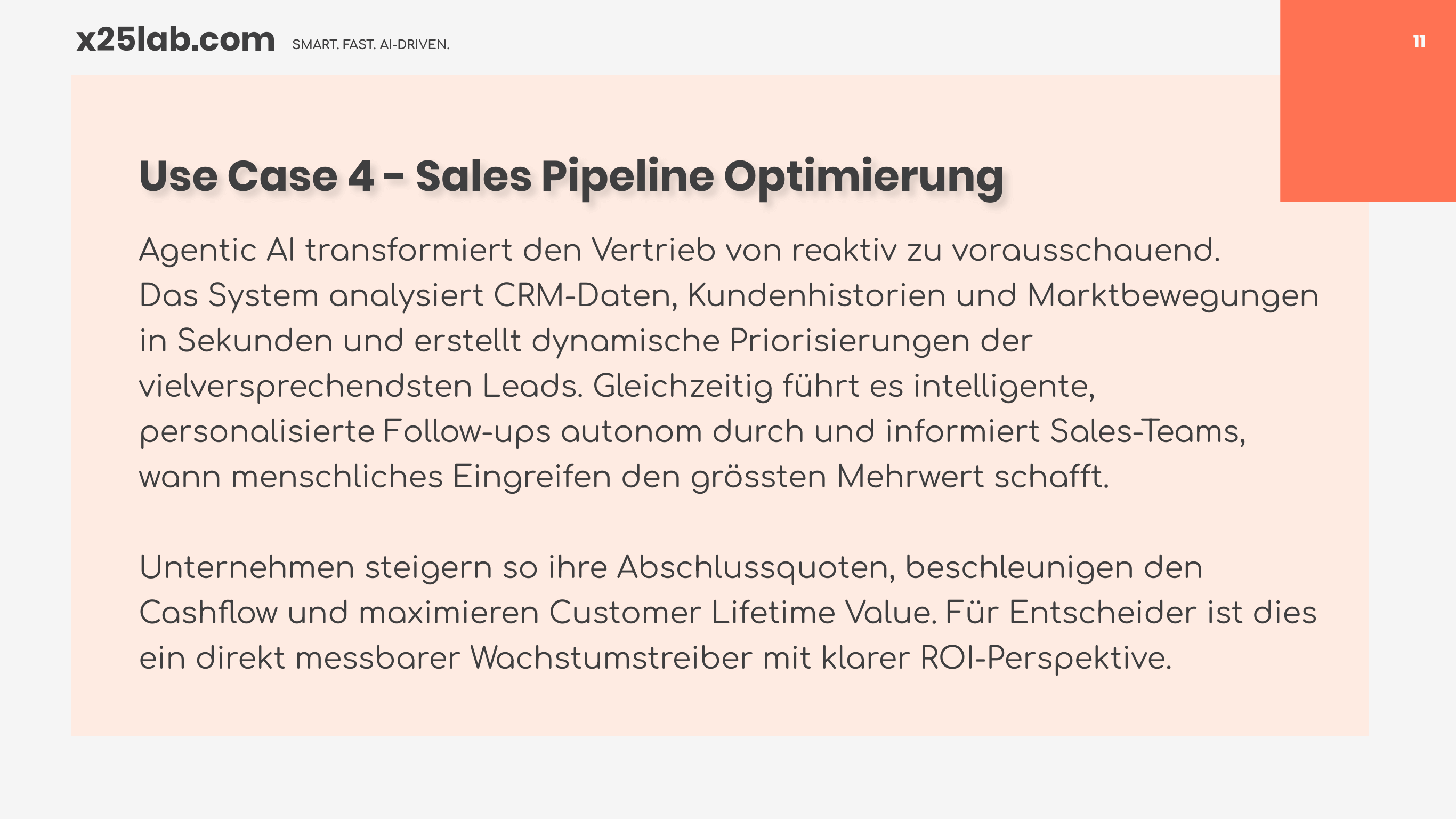 Use Case 4 - Sales Pipeline Optimierung