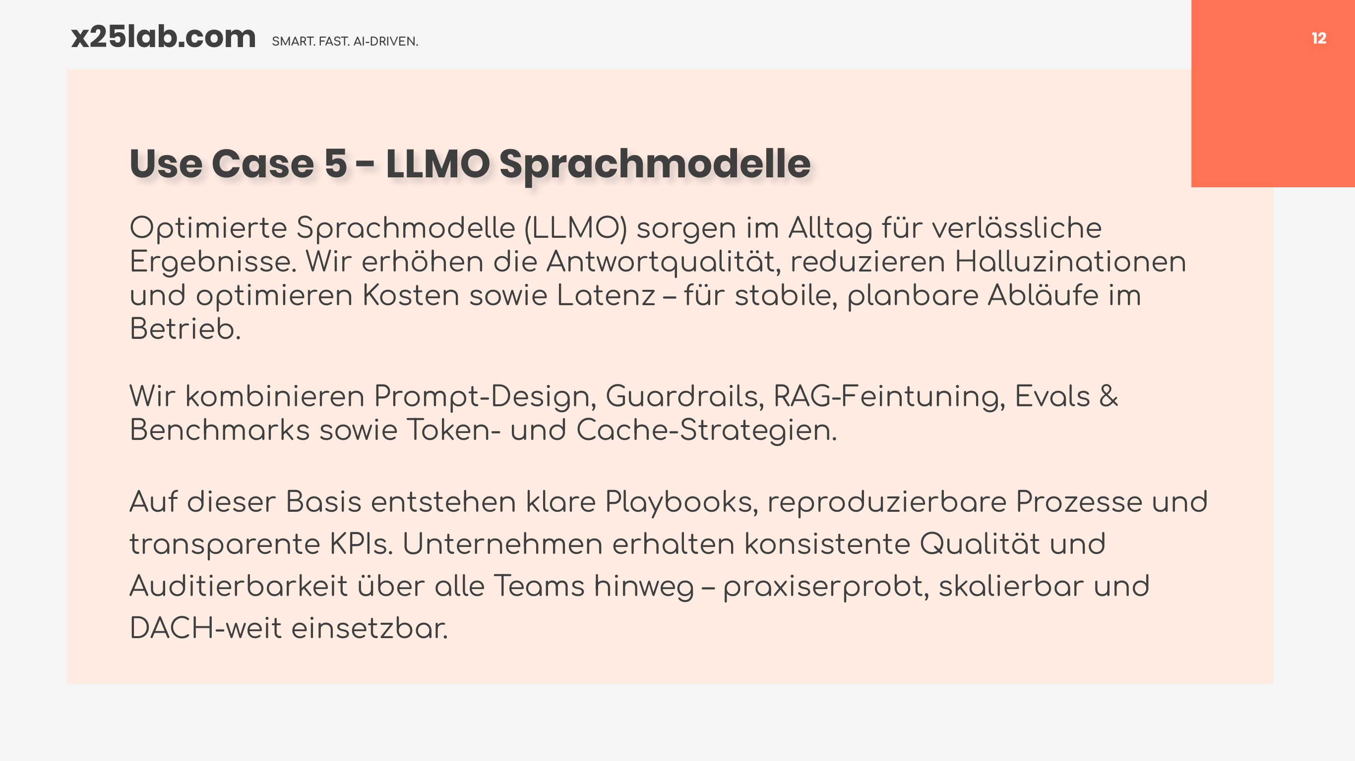 Use Case 5 - LLMO Sprachmodelle