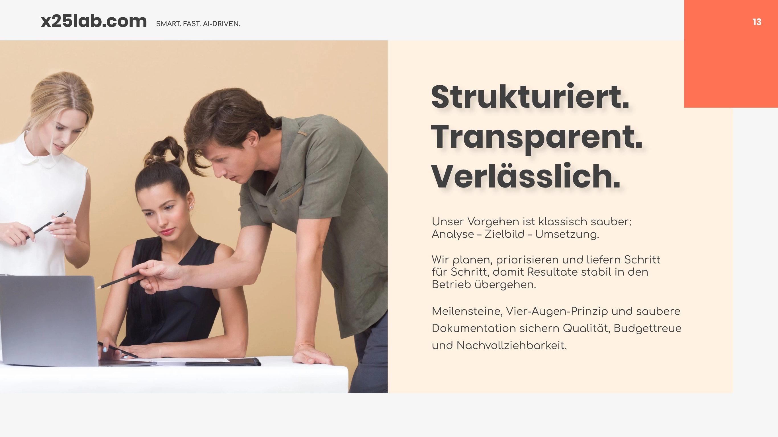 Strukturiert. Transparent. Verlässlich.